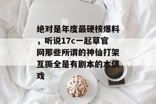 绝对是年度最硬核爆料，听说17c一起草官网那些所谓的神仙打架互撕全是有剧本的木偶戏